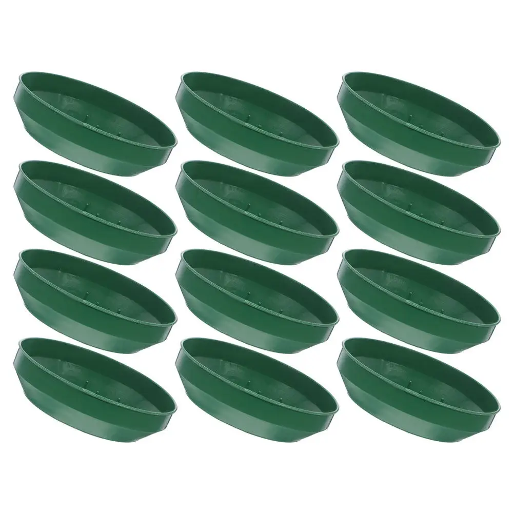 

12Pcs Round Plastic Design Bowl Flower Arrangement Base for Party Wedding Floral Centerpiece Tray Stem Holders