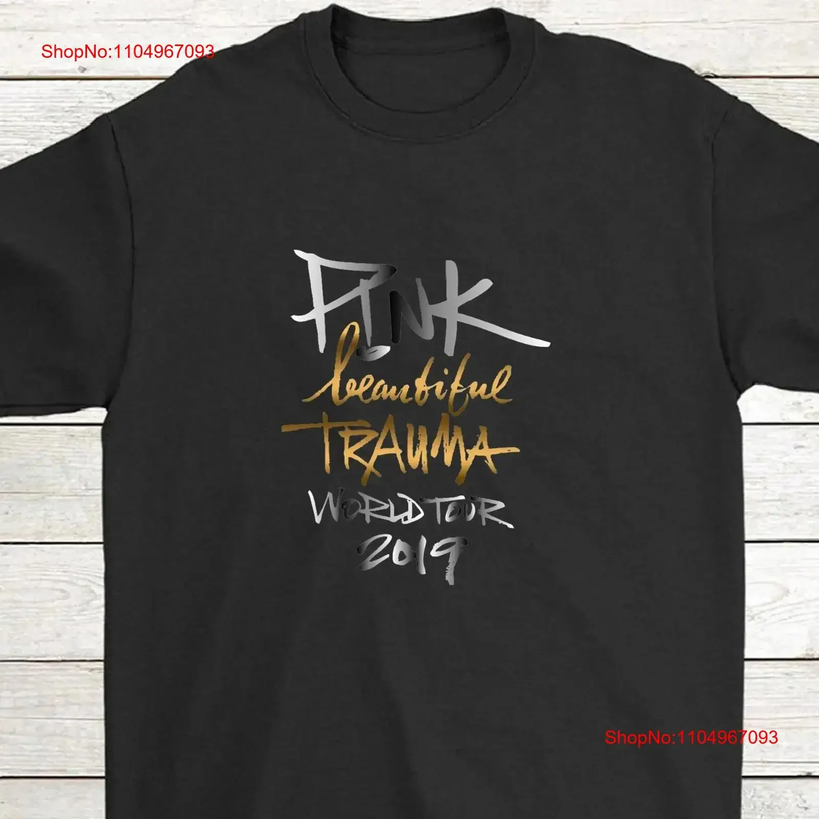 

Футболка PINK Beautifull Trauma World Tour JenellPatterson, винтажная стираная футболка унисекс, дышащая, растянутая, слегка