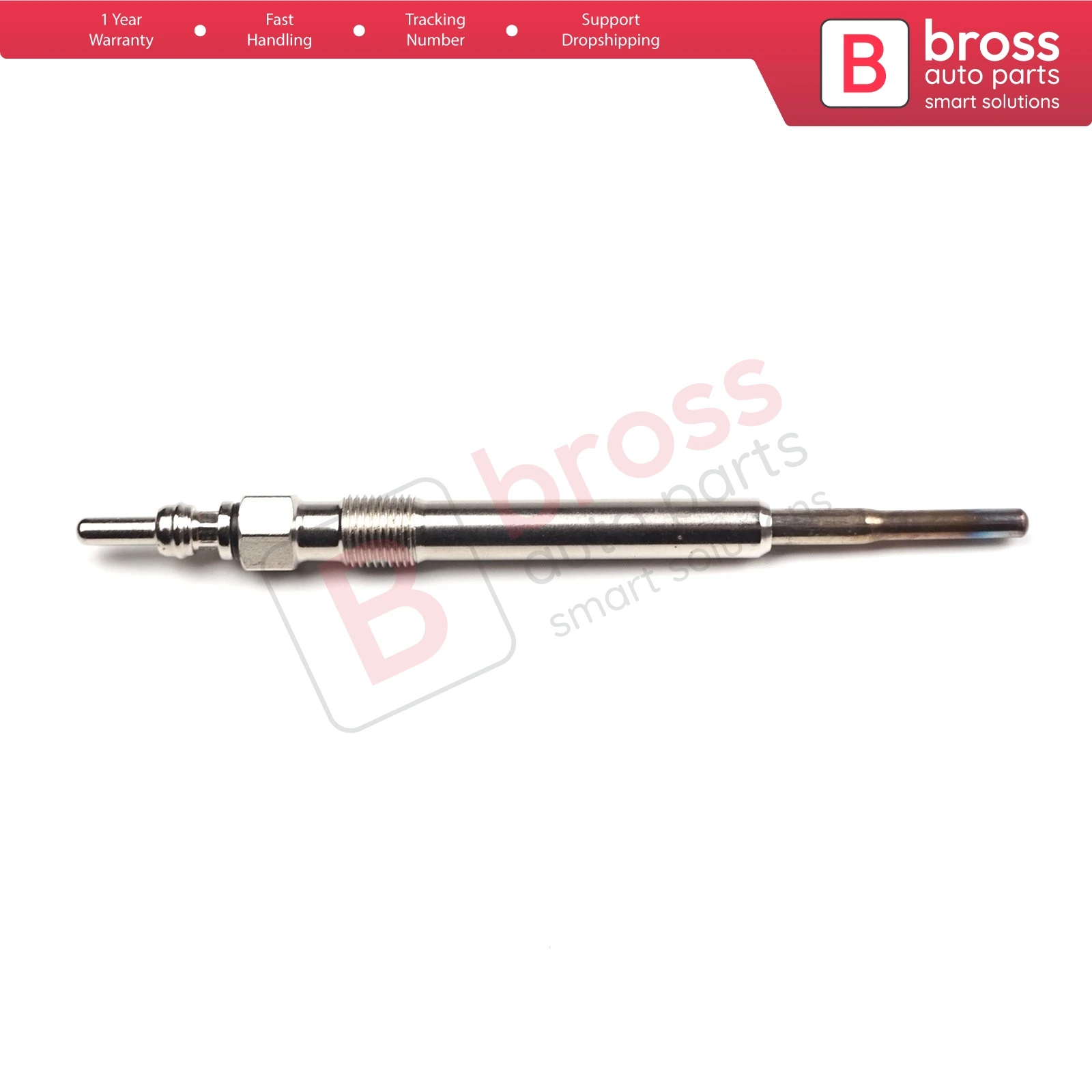 

Bross Auto Parts BGP7 1 Piece Heater Glow Plugs GX124, 059963319A, GN008, 0100226338, 0 250 202 102, Y501U for VW Audi Skoda