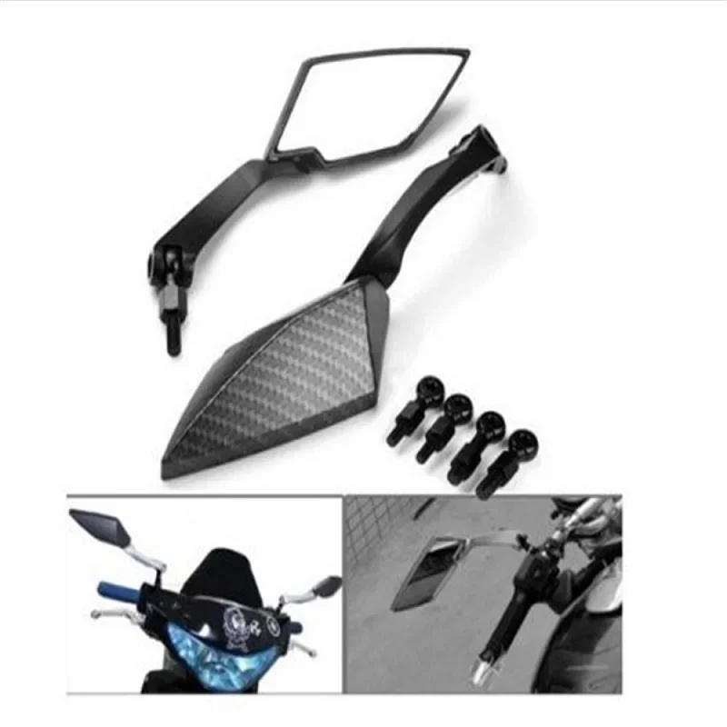Motorcycle Diamond Blade Rearview Mirrors 8mm/10mm for All Harley Davidson，Honda CB1000R/Shadow/Valkyrie/Magna/Rebel