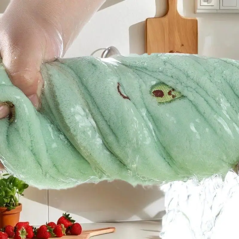 30x30 سنتيمتر الكرتون الصغيرة التطريز القطن الخالص المنزلية لينة غير الوبر الحمام الكبار الوجه منشفة اليد #2