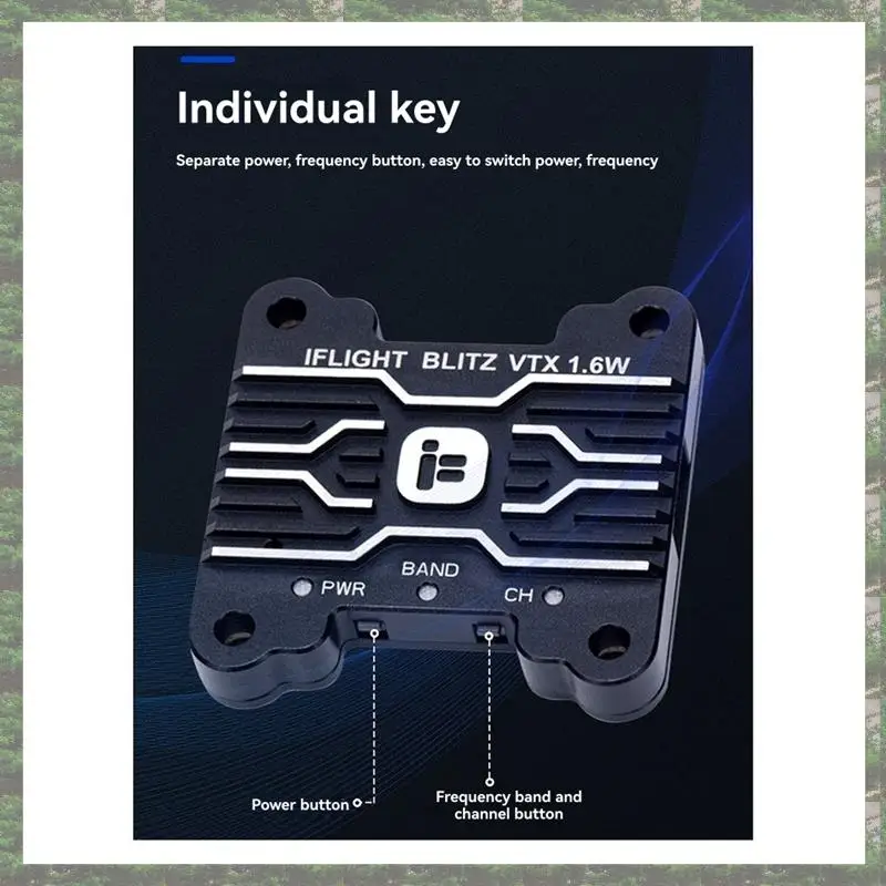 

Iflight BLITZ 1.6W VTX FPV Video Transmitter High Power, Long Distance, 25Mw To 1600Mw