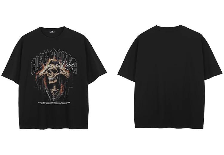 Risk Taker Skull Graphic T-Shirt S2bde842c658843aba89fb8d97a2b6511A