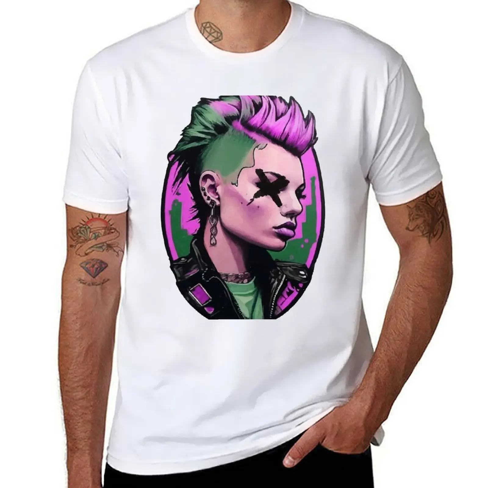 

PUNK GIRL T-SHIRT MERCH T-Shirt t shirt for man 100 percent cotton printed t shirts for man T-Shirt
