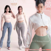 Worldbox CA022 1/6 High Stretch Yoga Pants Sportswear Jacket Clothes Model Fit For 12'' AT203 AT202 AT210 Action Figure Body