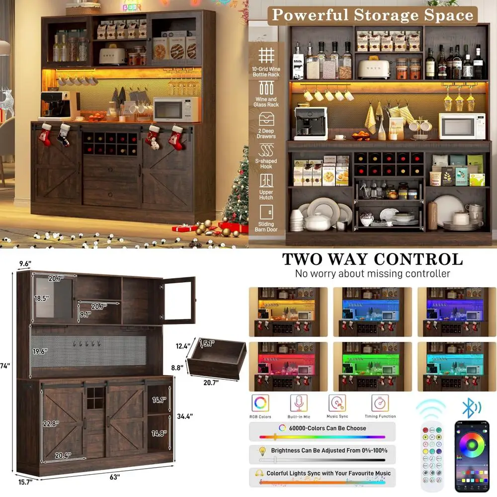 Large 74" Coffee Ba…