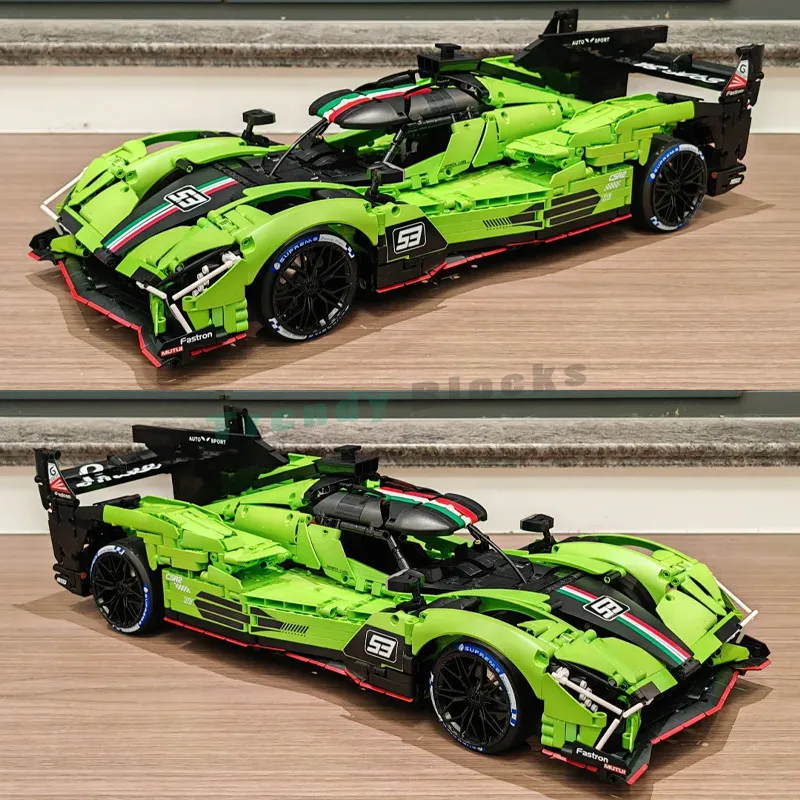 Y18081 3771 elementów 1:8 SC63 Wyścigowy Model Samochodu Techniczny RC 24 GODZIN W MANSIE Zabawki Prezent dla Chłopców