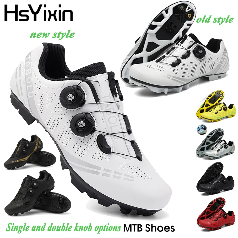 mtb-サイクリングシューズ通気性男性と女性オフロードマウンテンバイクサイクリングシューズセルフロックスピードマウンテンバイクペダルシューズ