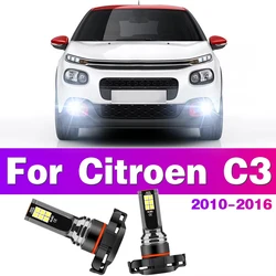 2PCS LED Car Front Fog Light 6000K Lamps 5202 5201 PS24W Bulbs For Citroen C3 2010 2011 2012 2013 2014 2015 2016 Auto Accessory