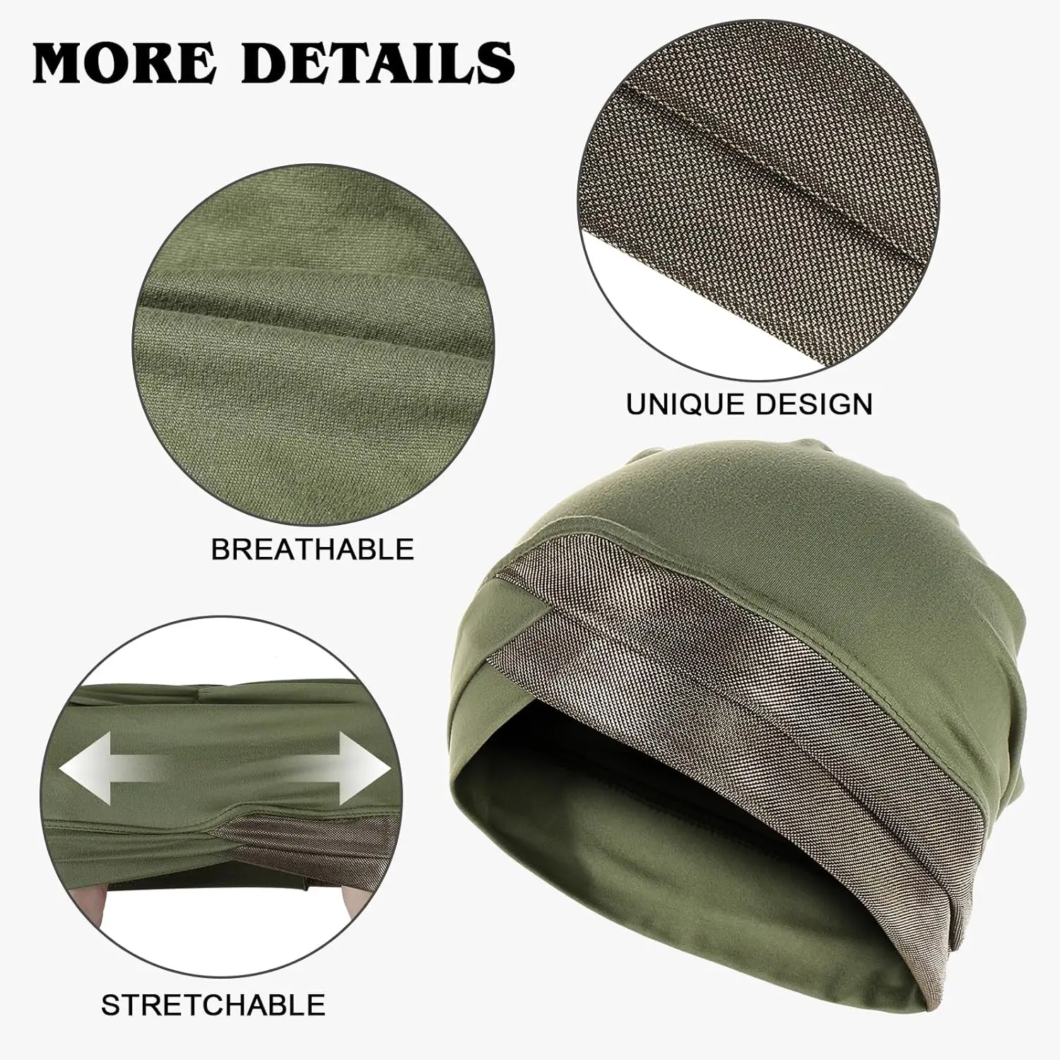 

3-х шт., шапки-хиджабы под шарфом, хиджаб, подмышка, мусульманский внутренний хиджаб, тюрбан, шапки под шапками для мгновенного хиджаба для женщин, шапка для сна