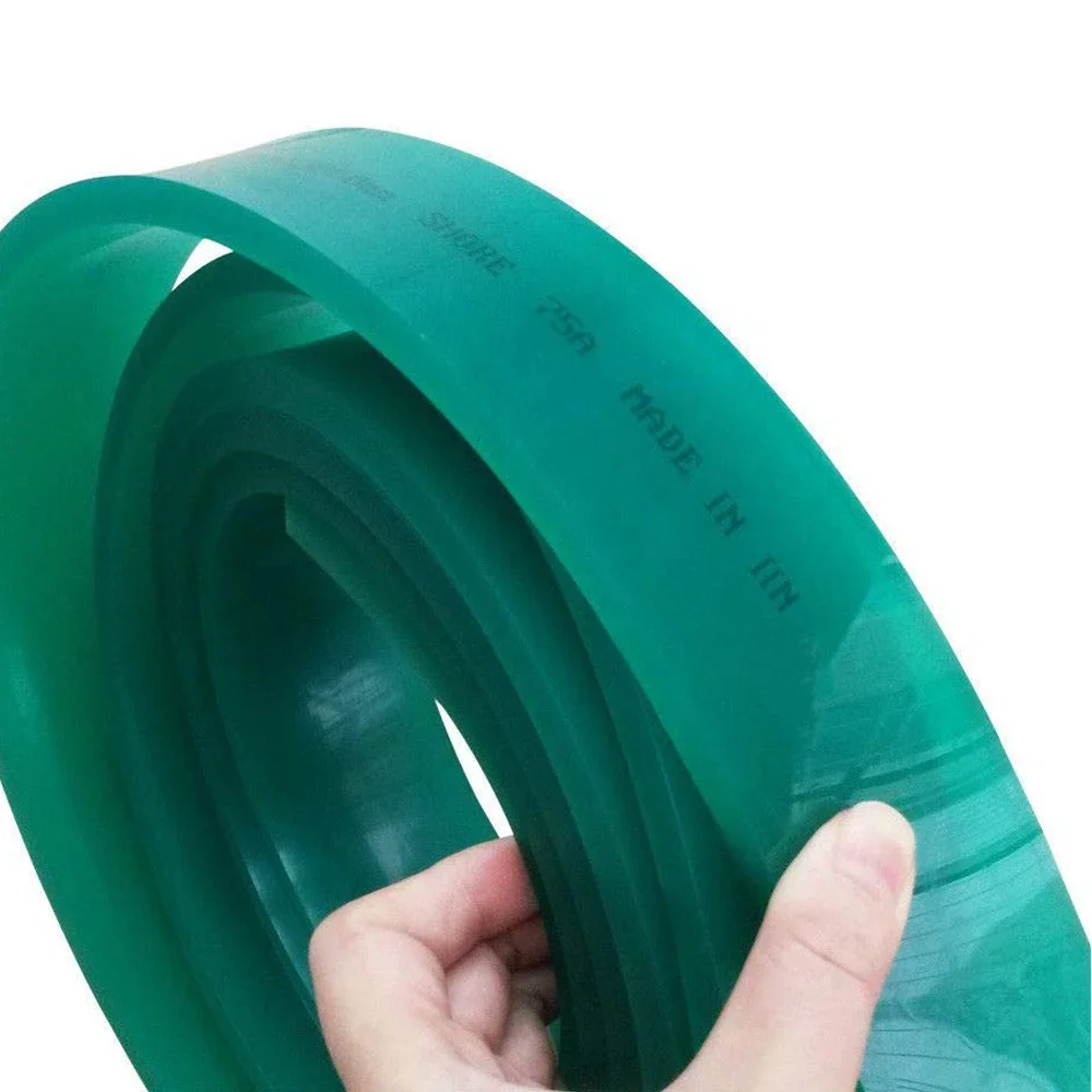 65A/75A/85A/90A 50mm*9mm Flat Head Screen Printing Squeegee Scraper Strips Silk Squeegee Blade Ink Scratch Board Tools
