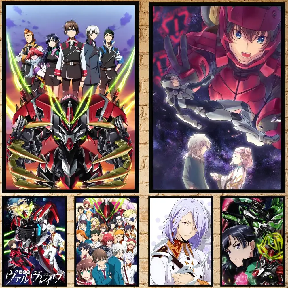 anime Valvrave the Liberator Poster Poster HD Waterproof Self-adhesive Art Print Wall Decor for Bedroom Living Room Gift