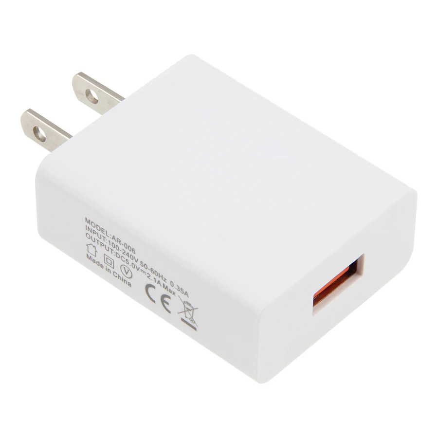 500pcs/lot USB Wall Charger 5V 2A AC Power Adapter with US Plug for Phone Tablet and Other Related USB Powered Devices