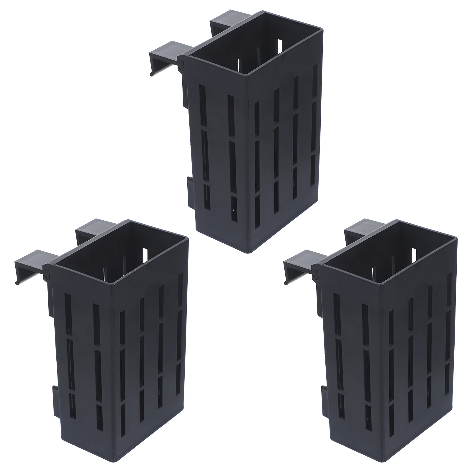 

3pcs Aquarium Plant Holder Hanging Water Plants Pot Fish Tank Planter Holes Plastic Container for Aquatic Plants