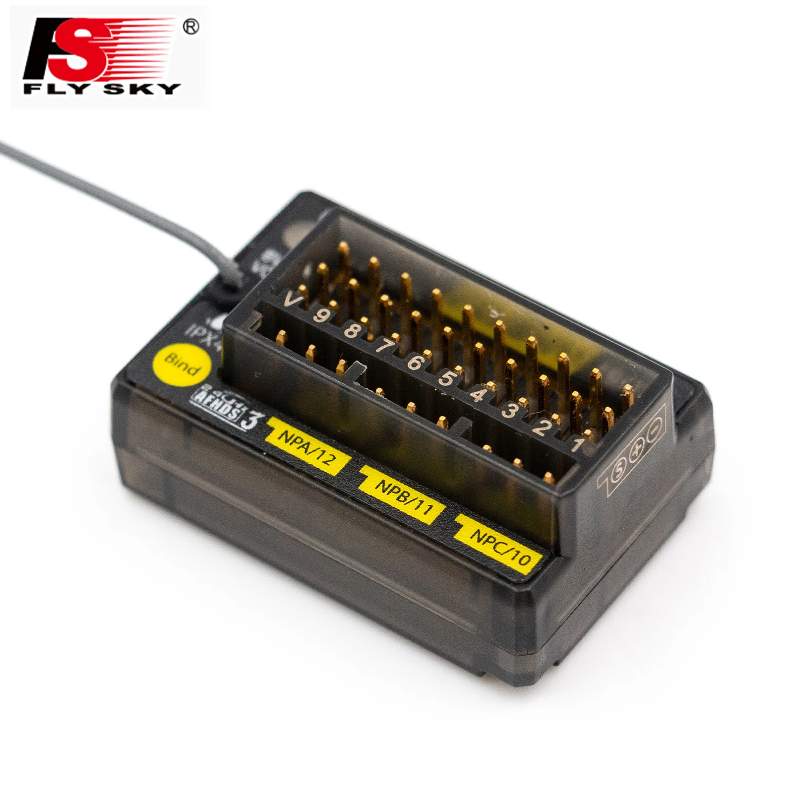Flysky FGr12B 2.4GHz 12CH AFHDS3 Receiver PWM PPM IBUS Output For PL18 NB4 NB4 Lite RC Car Boat Vehicle Transmitter