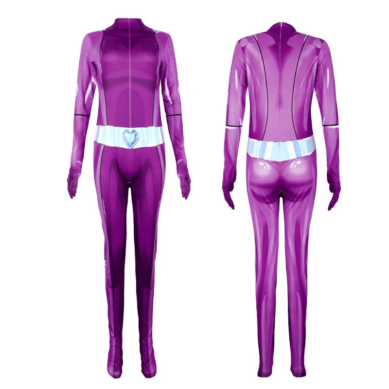 بدلة كوسبلاي توتالي سبايز للبالغين والأطفال، بدلة أنيمي كلوفر إيوينج للهالوين سامانثا سيمبسون ألكسندرا #4