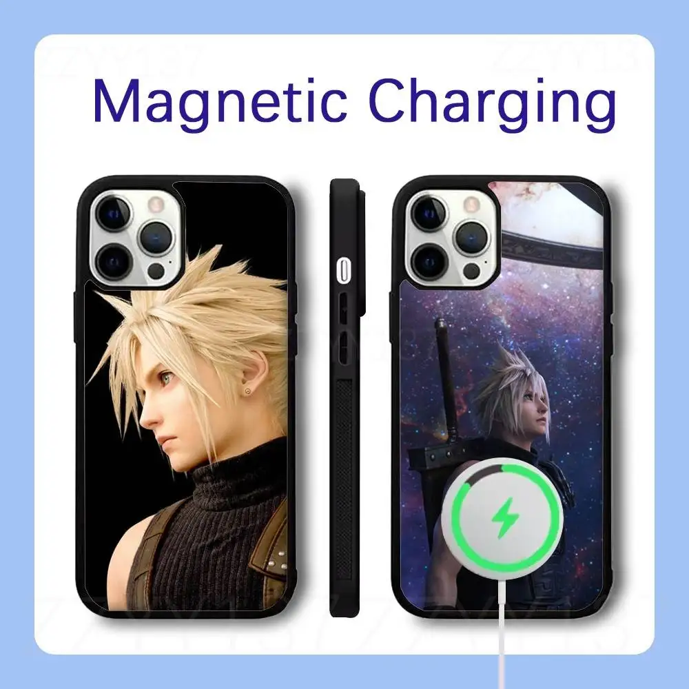 

Final Fantasy VII Cloud Phone Case For iPhone 17,16,15,14,13,12,11,Pro,Max,Plus,Air,Mini,SE Magsafe Magnetic Wireless Charging