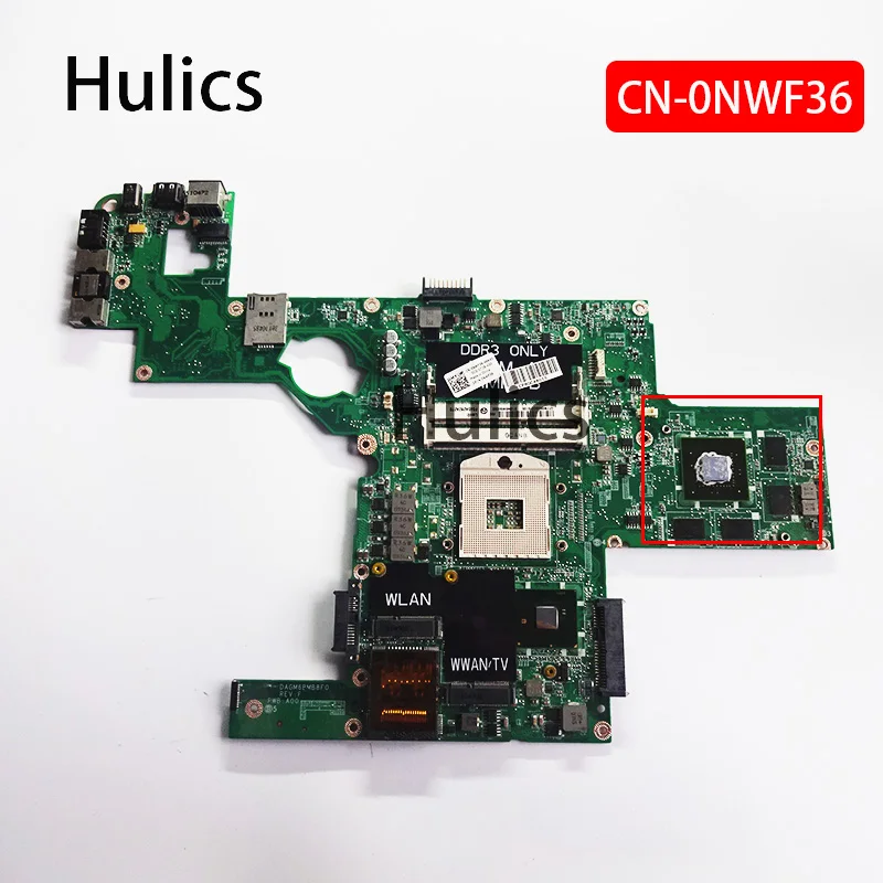 

Hulics Used CN-0NWF36 NWF36 For Dell XPS L501X Laptop Motherboard DAGM6BMB8F0 GT435M 2G Main Board