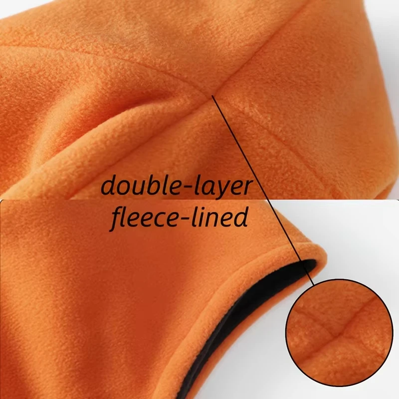 الشتاء في الهواء الطلق ركوب الدراجات قبعة دافئة مع بطانة الصوف يندبروف حماية الأذن طبقة مزدوجة سميكة كبار المواطن قبعة النوم #3