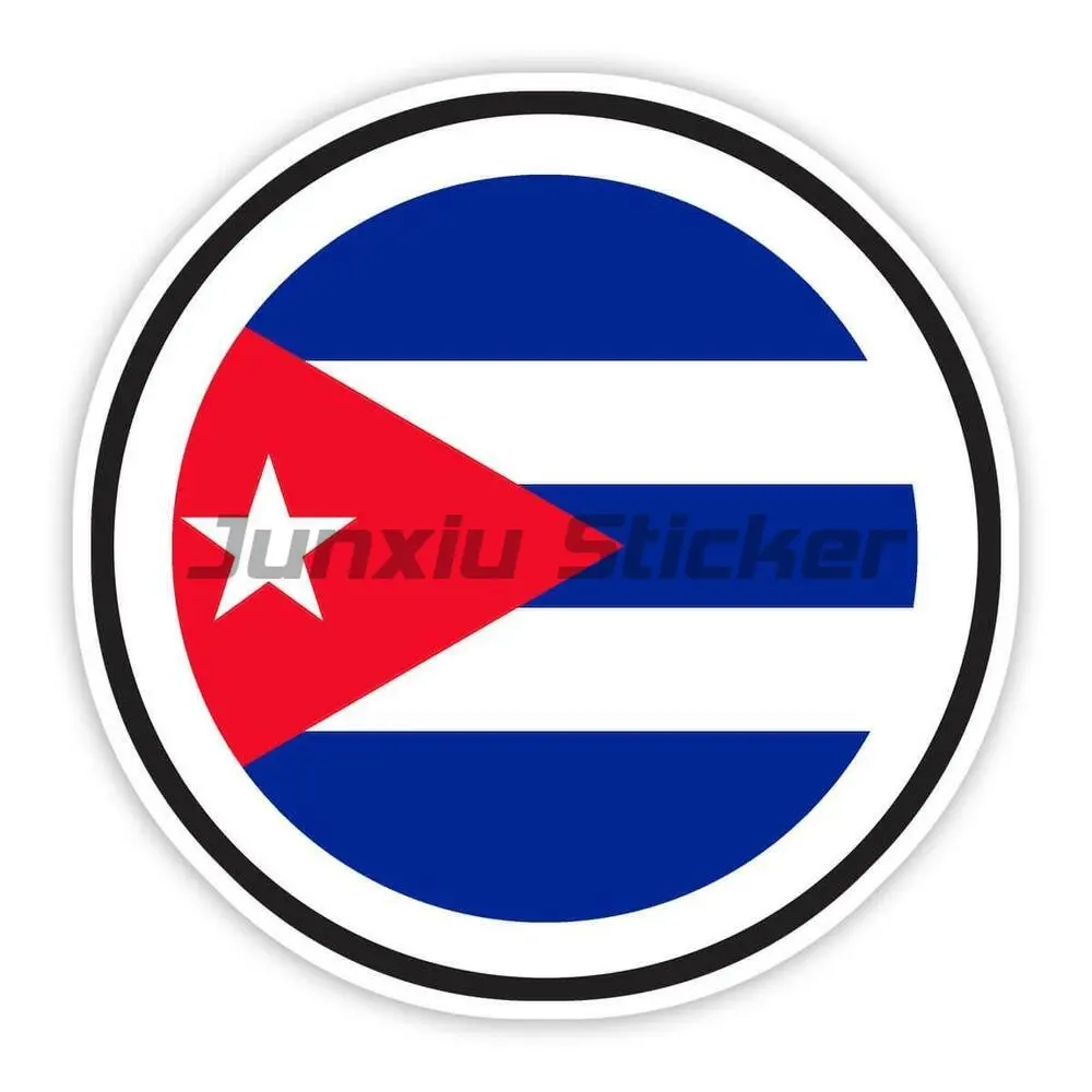 Cuba National Flag Decal Reflective Car Sticker Waterproof 3D Auto Moto Bike Suitcase Laptop Car Styling