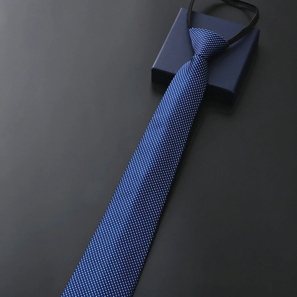 Professionelle Herren-Krawatte mit Reißverschluss, 8 cm, für Business, formelle Anlässe, Arbeit, Mode, Herren-Krawatte für Meetings, Hochzeiten, Alltag. – Detail 16