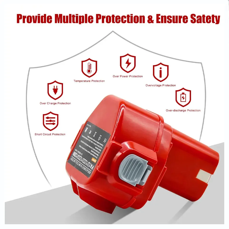 Makita PA12 12V 4000/3000mAh Ni-CD Rechargeable Batteries Replacement Battery 12V Power Tools Bateria 1220 1222 1235 1233S 6271D