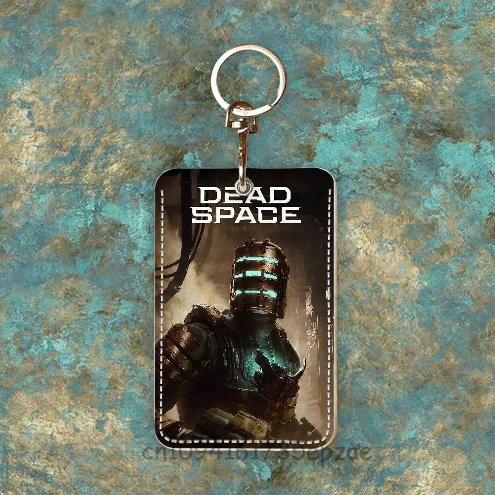 D-Dead S-Space étui pour cartes d'accès personnalisé porte-cartes en cuir porte-clés porte-clés étui pour cartes de transport cadeaux