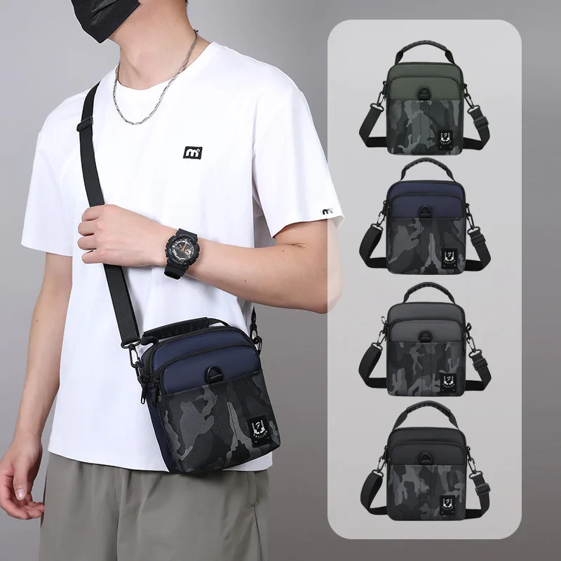 Vertical Style Fashionable Simple Large Capacity Business Versatile Crossbody Bag Casual Commuter Men's Shoulder Bag
