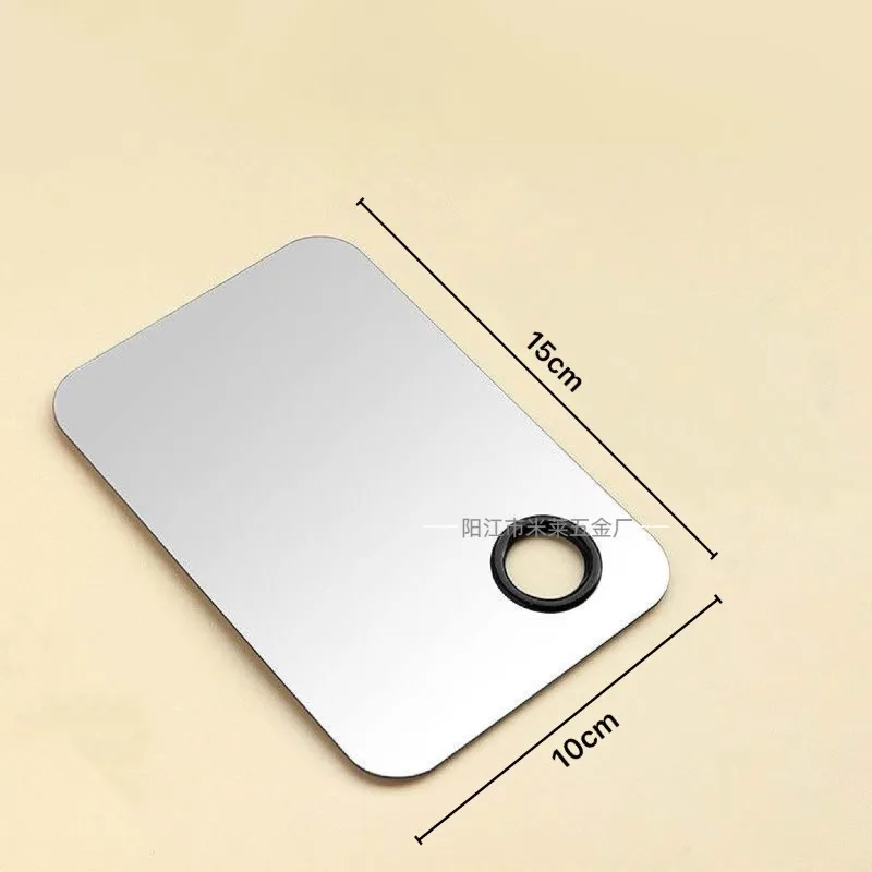 Stainless steel palette, palette stick, makeup palette, liquid foundation, nail polish glue, blending plate, beauty and nail art