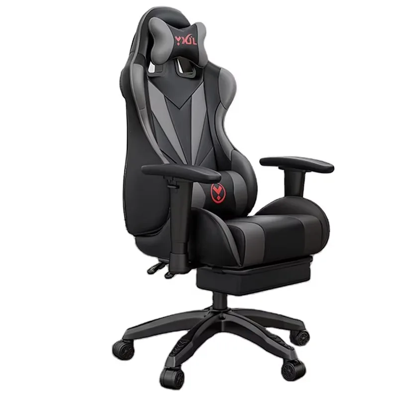 Silla de juegos de ordenador de masaje ergonómica de alta calidad para oficina profesional Silla de juegos para jugadores Silla con reposapiés y masaje