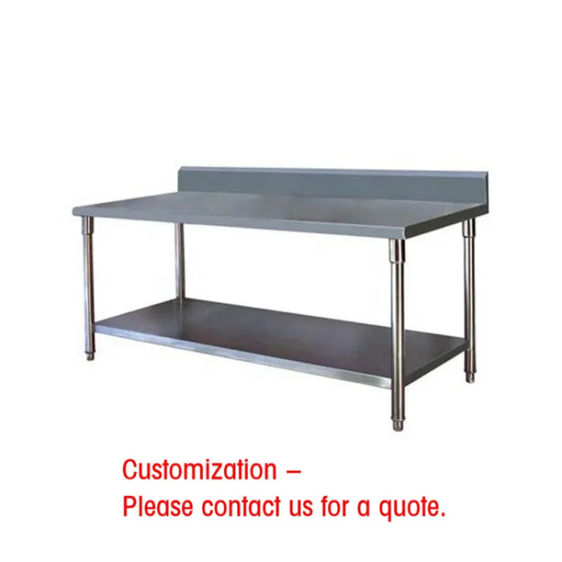 custom.Customizable Stainless Steel Workbench Shelf Sink Support Thickened Plate Retail Hotels Farm Food Shop Construction Indus