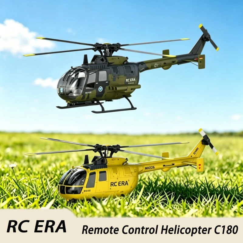 Rcera Rc Helicopter Bo105 C180 6 Channel Single Rotor No Aileron Stunt Intelligent Positioning Scale Rc Model For Adult Hobby