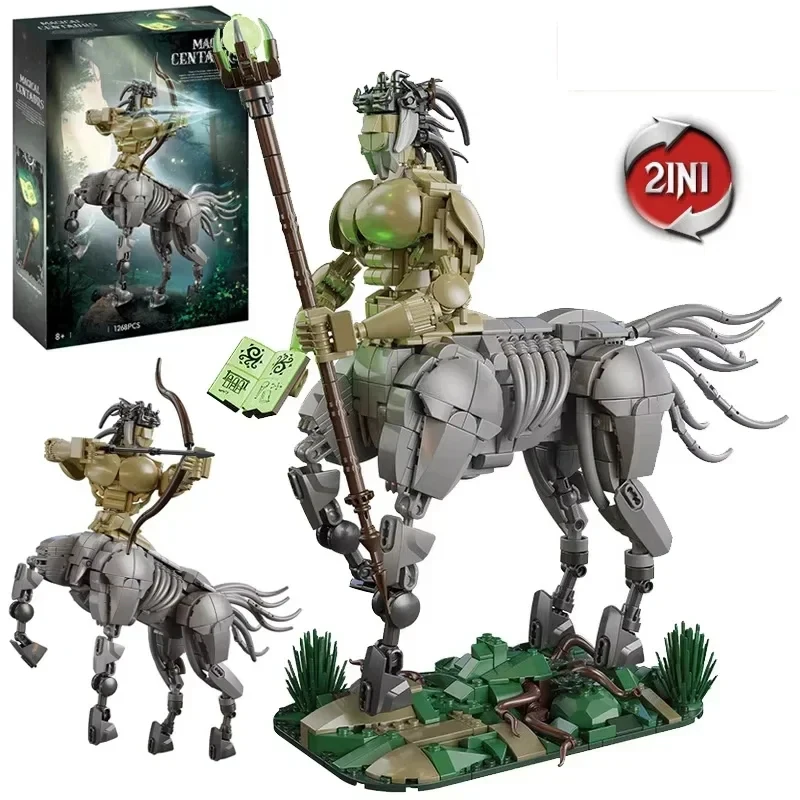 

1456PCS Magic Centaur Building Blocks Creativity Centaur Archer Model Bricks Desktop Decoration Diy Toys For Kids Holiday Gifts