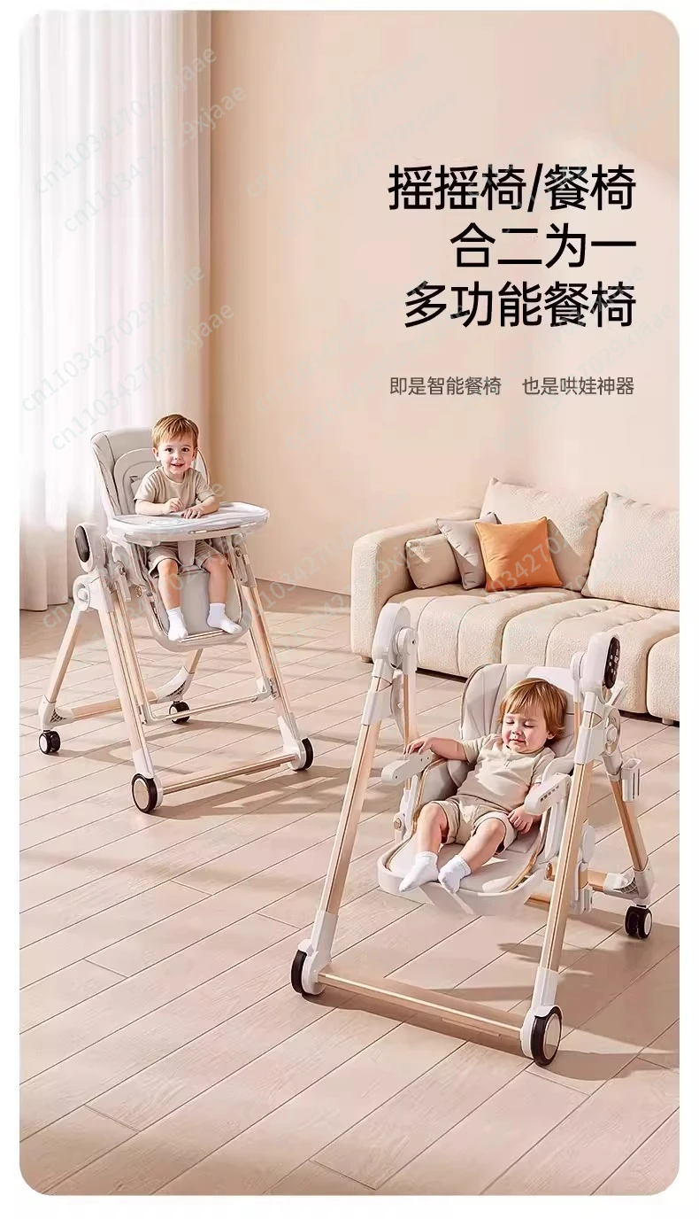 Baby Dining Chair Children's Multifunctional Foldable Portable Dining Table and Chair