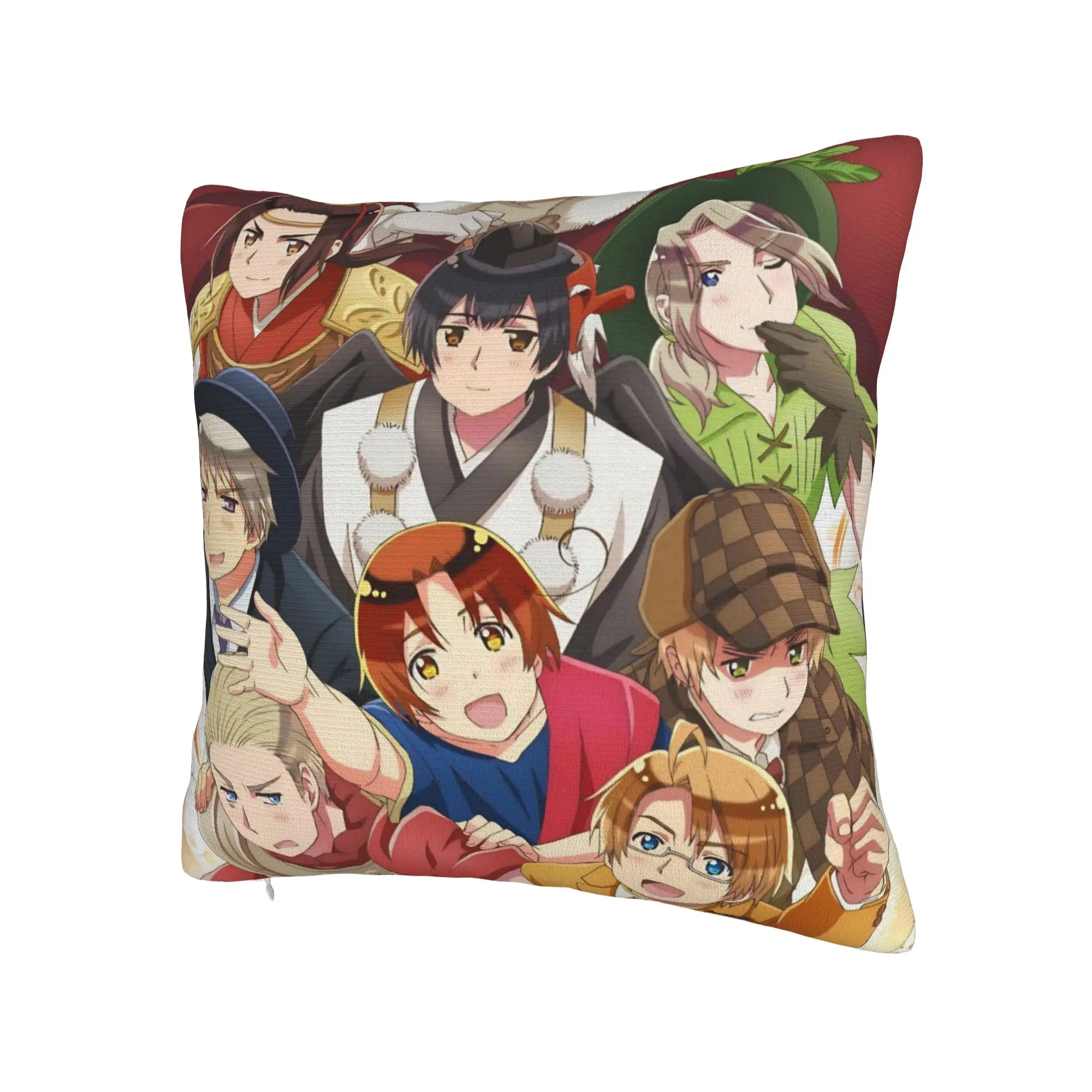 Decorative Pillow Cover Hetalias Axis Powers Stuff Seater  Pillow Case Cover Drop Shipping Multi-Size