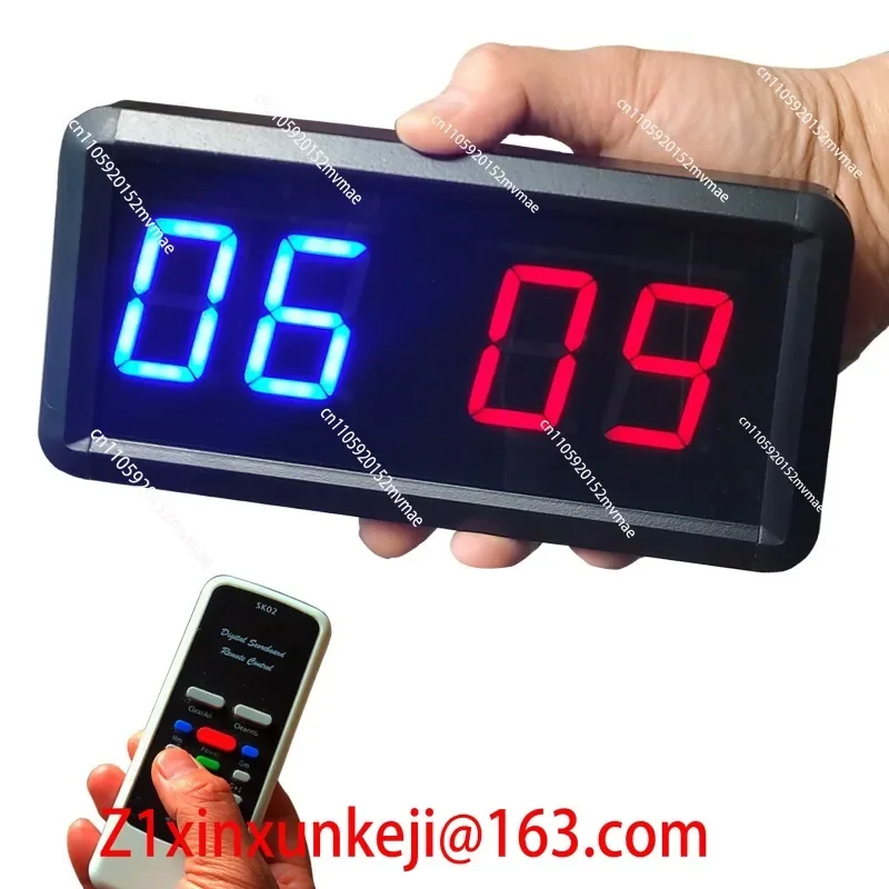 Football Game Scoreboard Basketball Electronic LED Remote Control Wireless Control Movable Scoreboard