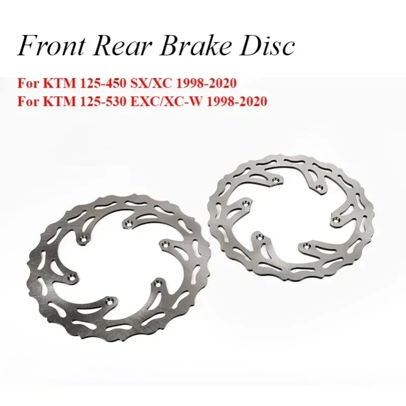 

Front Rear Brake Disc Rotor Set Fit for 125 150 250 350 450 SX/ XC 1998-2020 125 150 250 350 450 530 EXC/XC-W 1998-2020