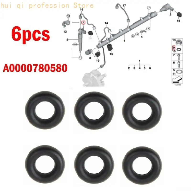 Einspritzdüsen O-Ringe Dichtungssatz Einspritzdüsen Magnetventile Dichtung Gummiringe Unterlegscheiben Reparatursatz A0000780580 – Detail 6
