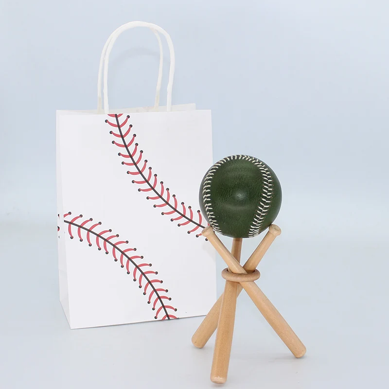 مخصص المطرزة البيسبول اليدوية تذكارية الجلود الحبوب الخضراء 9 "مدرب الكرة الصلبة التخرج استحمام الطفل هدية تحصيل الكرة