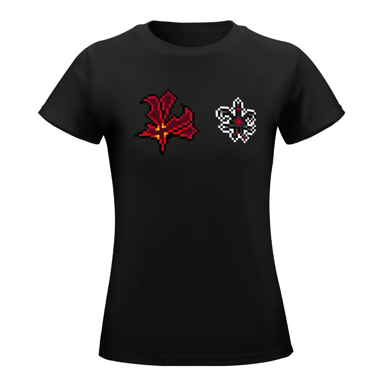 Nekro Virus Faction Symbol + Faction Character Pixel Art T-Shirt Blouse sports fans sublime t-shirts for Women cotton