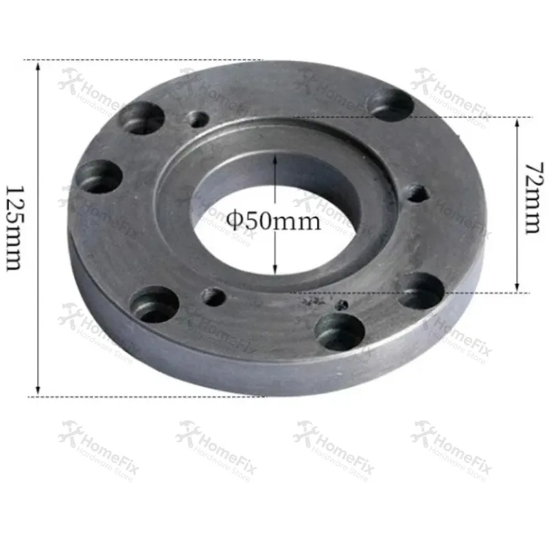 1PC Lathe Chuck Adapter Plate 100mm /125mm For Mini Lathe 4