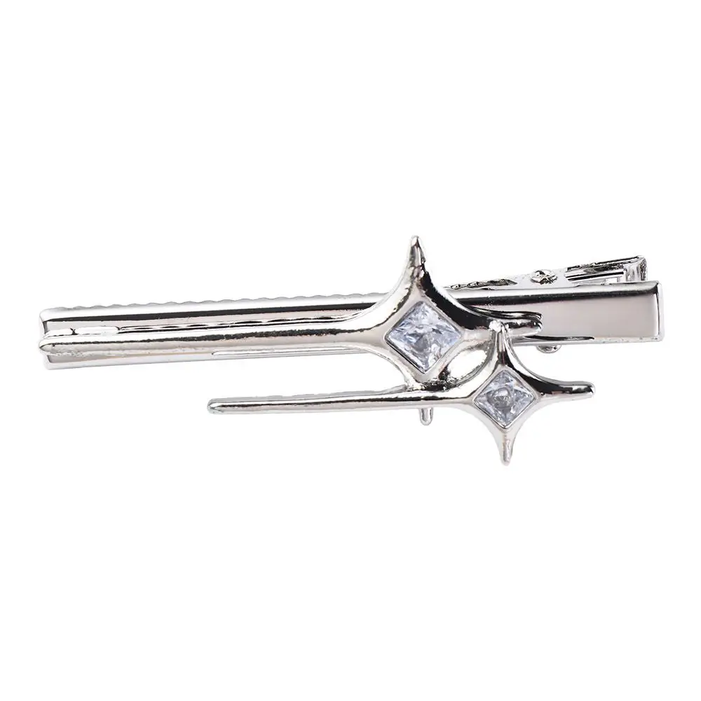 Y2k Metal Hairpins Diamond Silver Side Clip Hair Clips Women