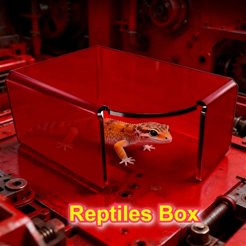 Kotak Reptil Akrilik Merah, De - Gecko Lighting & Decor ulasan dan harga