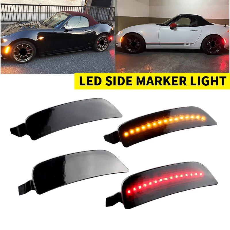 

2/4PCS Led Side Marker Turn Signal Light Blinker Indicator Lamp For Mazda Miata/Mx-5 2016-up OEM: NA1J-51-5F0B Car Accessories
