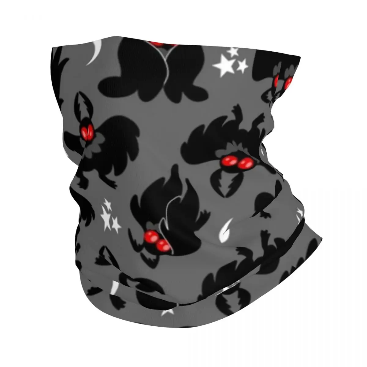 Cute Cryptids Mothman Pattern Bandana Neck Cover Printed Mask Scarf Multifunctional Face Mask Fishing Unisex Adult Windproof