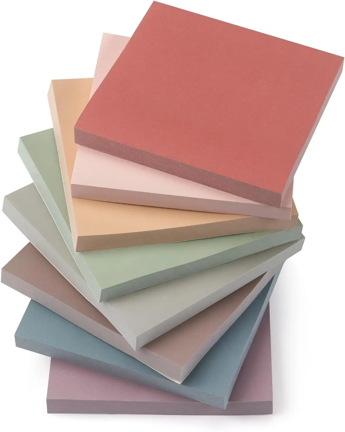

Sticky Notes 3x3 with 8 Morandi Colors, Self-Stick Pads for Office School Home, 80 Sheets per Pad, 8 Packs