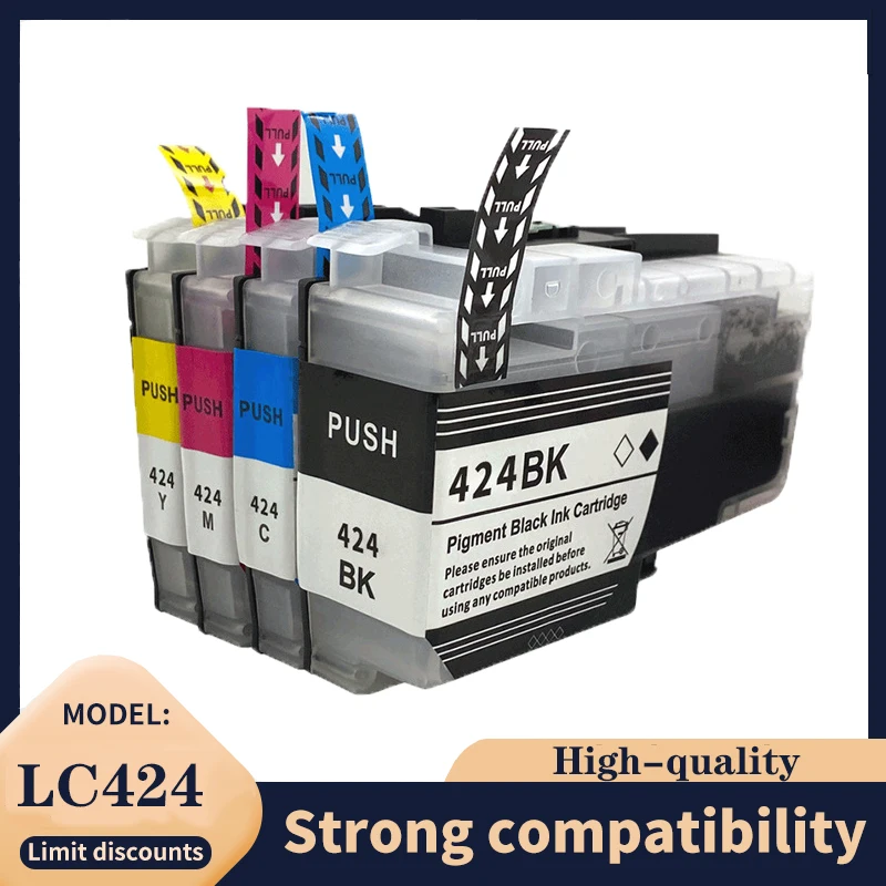 

North America LC424 LC-424 LC 424 LC424XL Premium Compatible InkJet Cartridge For Brother MFC-J4340DW J1200DW J5955DW J4335DW