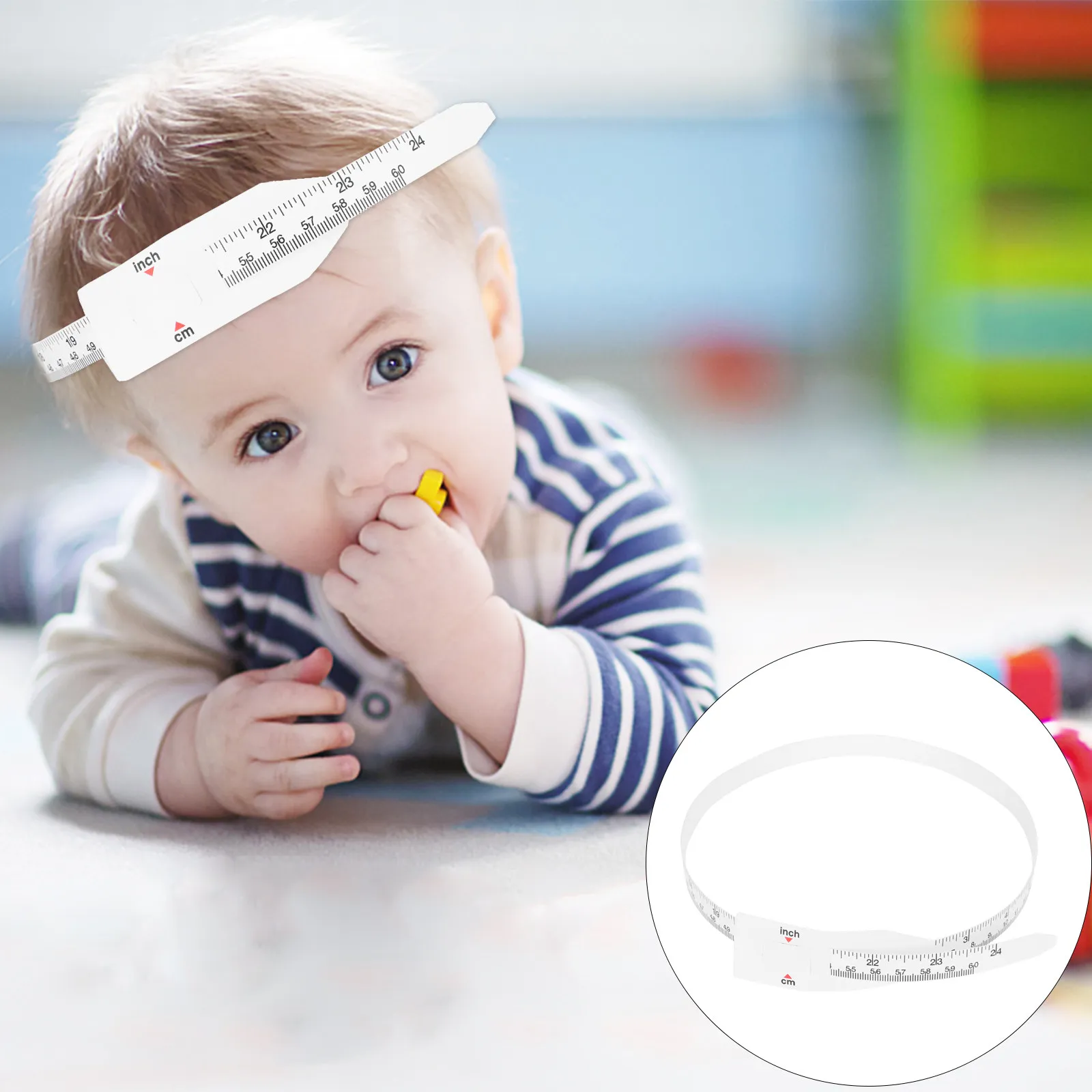 

3Pcs Head Gauge Tape Measure Portable PP Material Retractable Measuring Tool Accurate Calibration for Head Arm Length