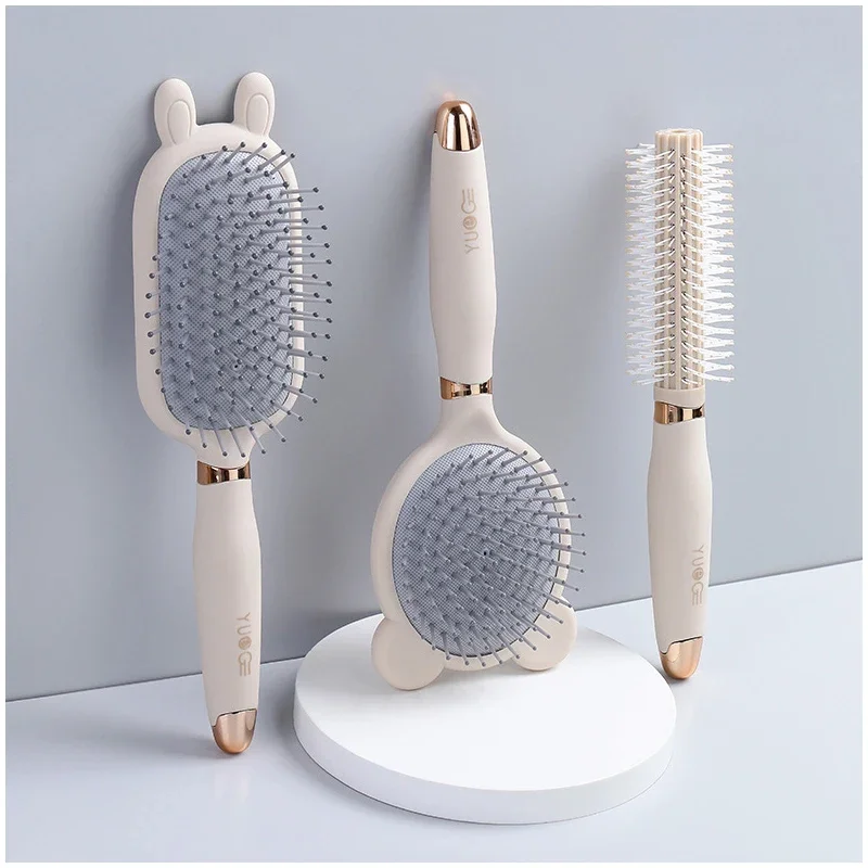 

1PC Cute Air Cushion Comb Anti Static Exhaust Air Cushion Comb Women Long Hair Curling Fluffy Air Bag Comb Head Massage Comb