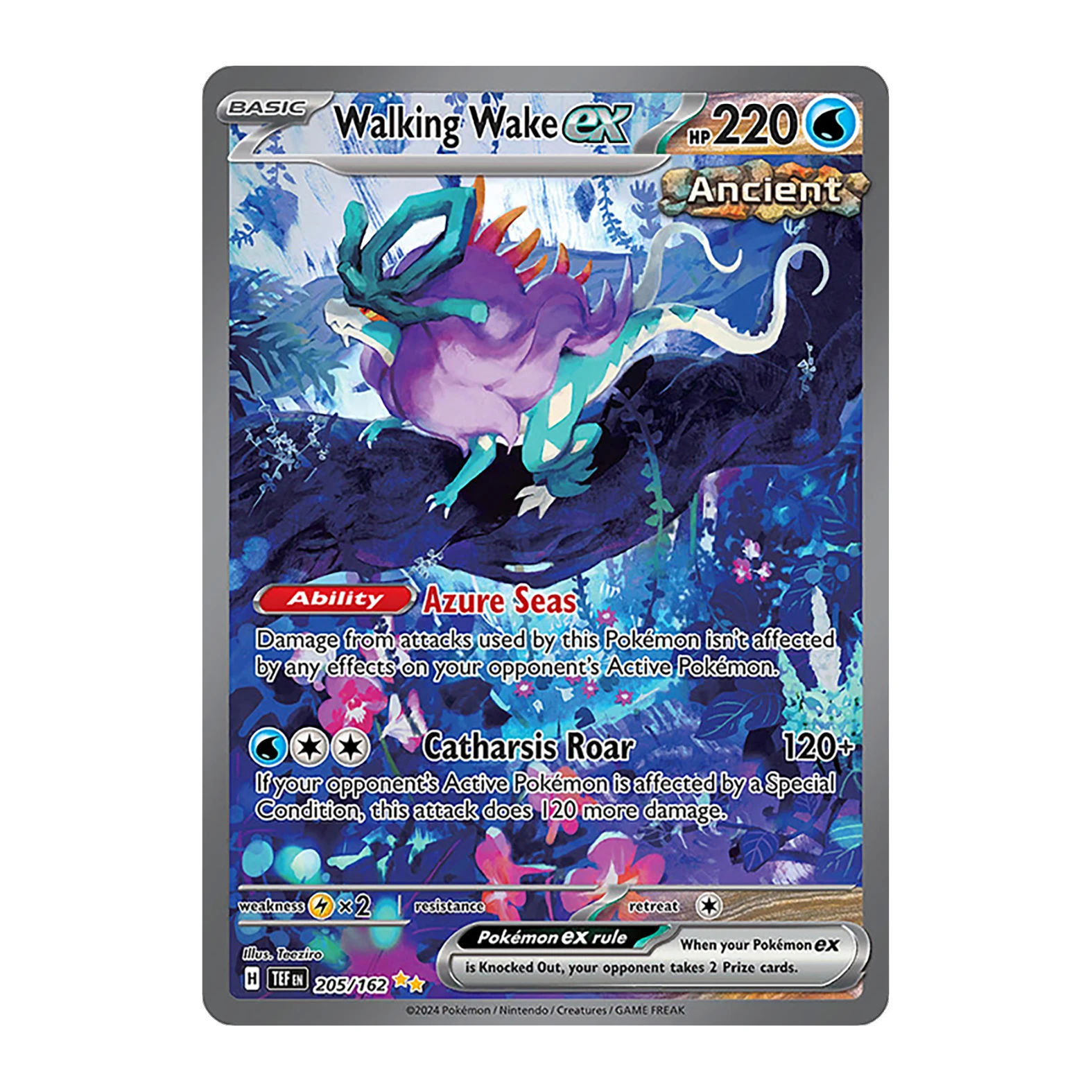 مجموعة بطاقة PKM للقوات المؤقتة (TEF) مجموعة ألعاب TCG بطاقات الوكيل Gouging Fire Iron Crown Morty's Conviction Raging Bolt ex